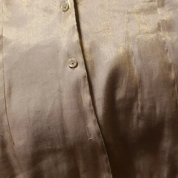 The Work Connection Gold Blouse - Picture 4 of 7